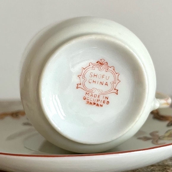 Shofu China teacup and saucer Occupied Japan - Picture 4 of 5